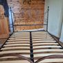 Vintage-style metal double bed frame Image 2