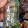 Antique James Duncan JD Glass Codd Neck Bottle Featuring a Marble Stopper Image 4