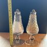 Vintage Waterford Lismore Crystal Footed Salt & Pepper Image 9
