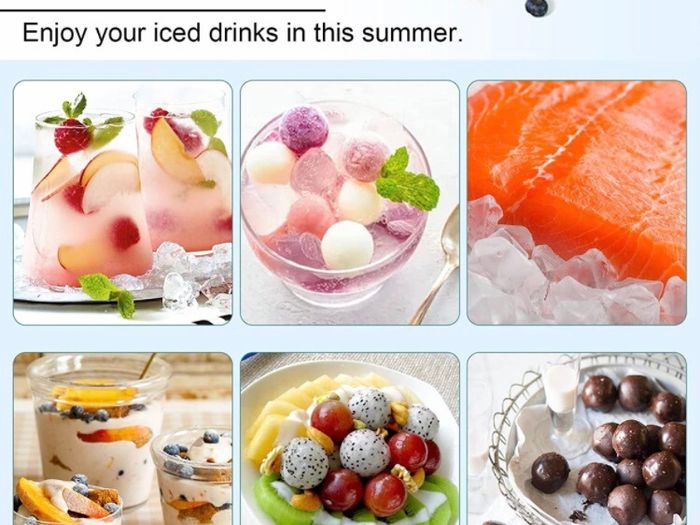 Sphere Ice Cube Tray with Lid and Bin Ice Ball Molds for Freezer 99pcs Ice Making Mold with Ice Container and Tong