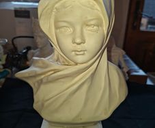 Beautiful Old Bust of Mary by Prof. Bessi on a Marble Base, Postage Available or Collection is always welcome and Recommended in Rochfortbridge Westmeath