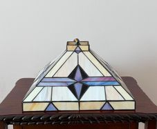 Vintage tiffany style stained glass ceiling pendant light ready to hang
