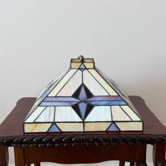 Vintage tiffany style stained glass ceiling pendant light ready to hang
