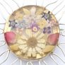 Vintage 925 Sterling Silver Real Flowers Sun Brooch Image 7