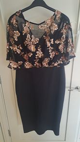 Black sequin dress