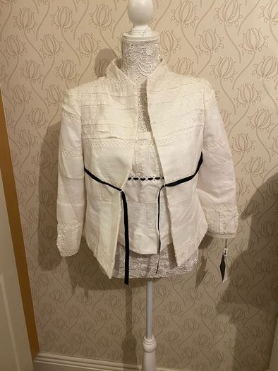 Jacket  and top  cream & black