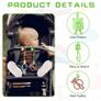 Silicone Toy Clip, 2Pcs Toy Safety Straps, Food Grade Silicone Pacifier Clips Sippy Cup Strap, Adjustable Stroller Pacifier Strap Hanging Toys, Baby Toy Anti Drop Chain Image 3