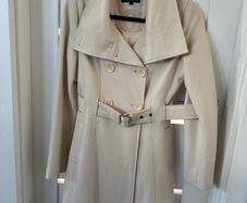 Guess Double Breasted Coat With Belt - S