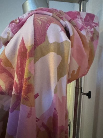 ISilk Everyday luxury cotton pink zipped hoodie jumper size M UK16 EU44 Postage included