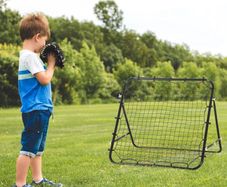 Rebounder Net, Practise Kickback Goal, for Teens, Adults Training - Black