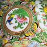 Set of 3 Antique 19th C. Chinese Export Rose Medallion Plates Image 3