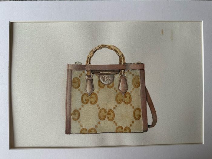 Watercolour - Gucci Bag