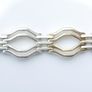 Vintage Sterling Silver 925 Art Deco Bracelet (L-7,5" - 13,24g) Image 6