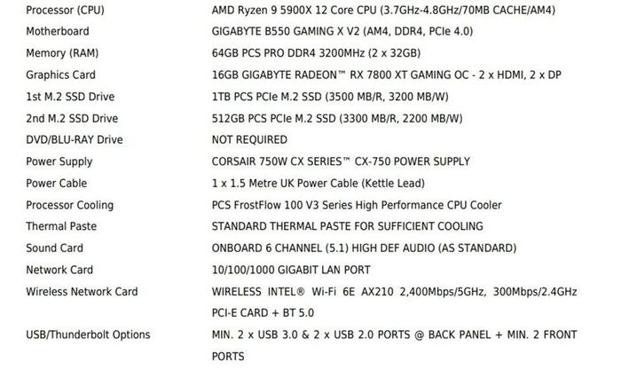 Gaming computer bundle