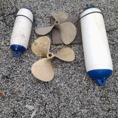 Fenders and brass propellers