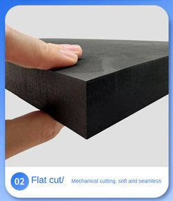 Black EVA Foam Sheet 100x50cm 15mm Thick DIY Crafts Padding