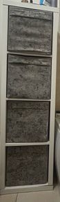 Bathroom Storage Unit and 4 Boxes