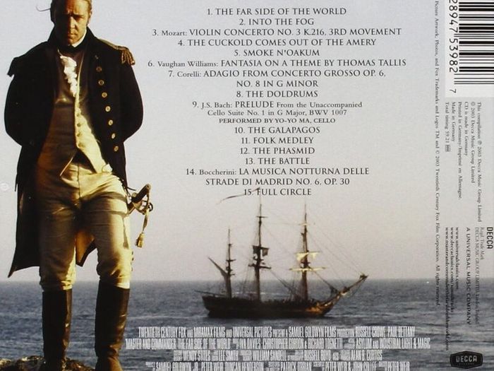 Master and Commander. Music from the Motion Picture. CD. Free Postage!