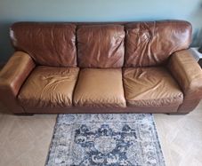 Leather 3 seater sofa