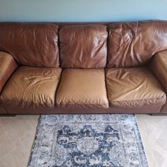 Leather 3 seater sofa