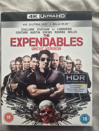 The Expendables 4k Ultra HD Blu-Ray Plus Blu-Ray