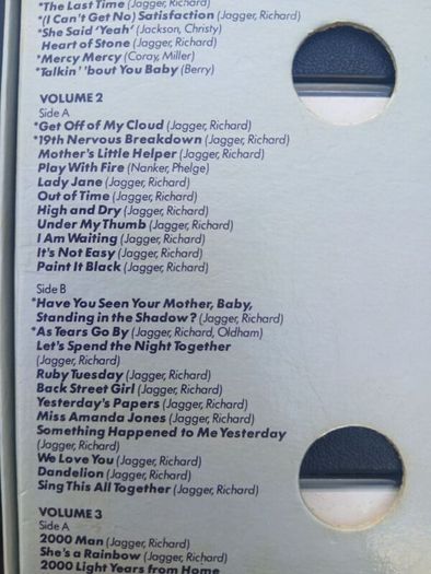 The Rolling Stones cassette set