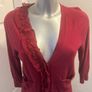 Juicy Couture Burgundy cardigan size S UK8/10 EU36/38 Free post Image 3