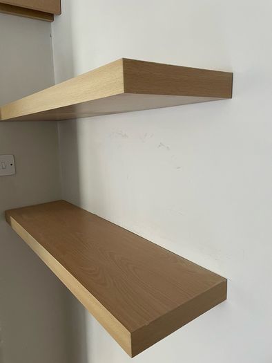 Two floating shelves