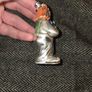 925 Sterling Silver Italian Clown Playing Violin Statue Image 2