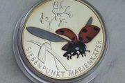 Germany 5 Euro Uncirculated Coin 2023 - Seven-Spot Ladybug - Wonderful World of Insects - Tarnished