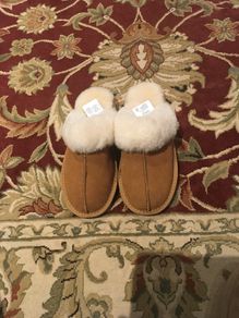 Ladies Sheepskin Slippers, size EU-40, UK-6.5