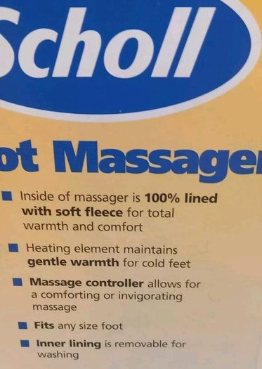Scholl Foot Warmer & Vibration Massage