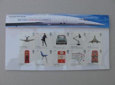 Stamps. Royal Mail British Design Classics Presentation Pack 2009