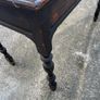 Victorian  green top , 2 drawers desk Image 7