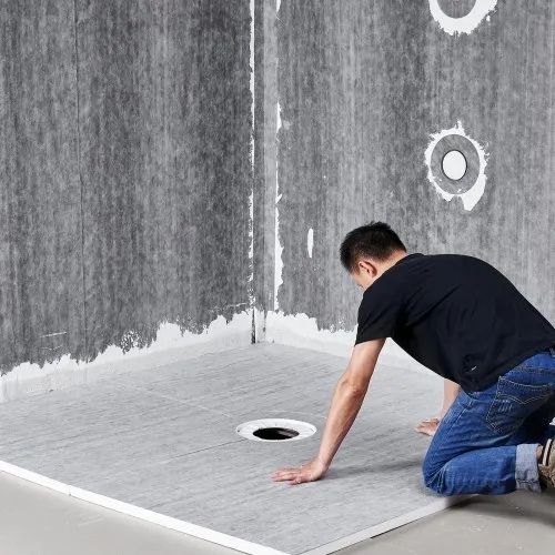 Shower Curb Kit, 1828x1828mm Shower Pan Kit with 160mm Central Drain, Lightweight EPS Shower Installation Kits with 2 Waterproof Cloths