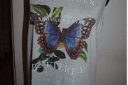 Papaya weekend light grey sleeveless top with butterfly size M UK14 EU42 Postage included