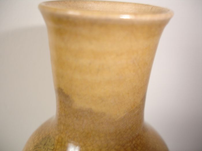 Vintage Crackle Glaze  Sake Bottle