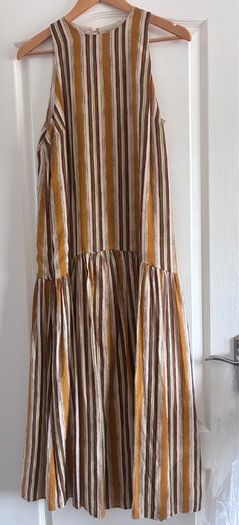 Brand New Striped Drop Waist Dress Size 12
