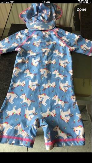 Girls two piece swimming suit 9/12 mths