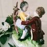 Unterweissbach Germany Porcelain Dresden Figurine  Courting Couple  "Young Lovers" Image 7