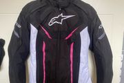 Alpinestars Stella T-Jaws V3 WP Ladies Jacket (Black White/Fuchsia)