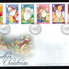 2009 Isle of Man Christmas Father Christmas Commemorative Stamps First Day Cover (FDC)