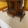 Edwardian oak/ brass  tantalus Original key . Spirits/ smokers caddy Image 5