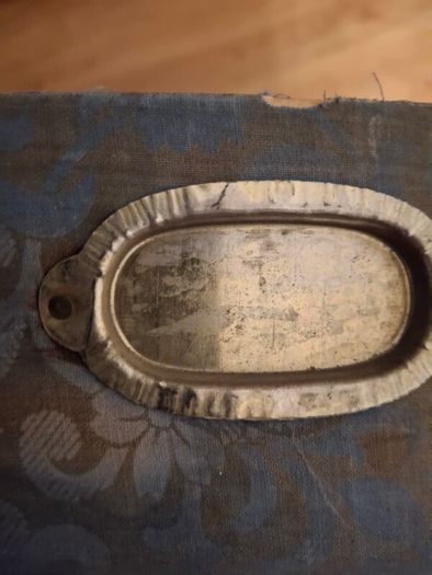 Victorian leather-covered trunk