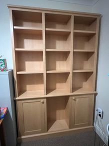 Bespoke Solid Maple Bookshelf