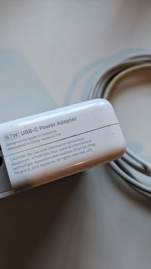Genuine Apple 87W Power Adapter and 2 Metre USB-C to USB-C Cable (A1719)