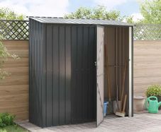Garden Sheds Anthracite 203 x 85.5 x 200 cm Metal