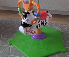 Fisher Price bounce and spin zebra