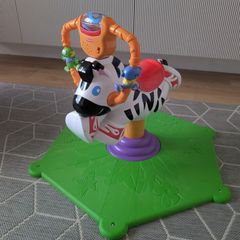 Fisher Price bounce and spin zebra