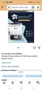 tommee yippee Sterliser and dryer